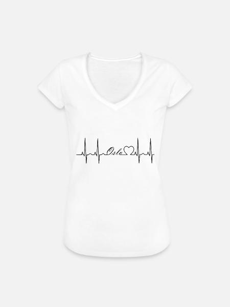 Oslo - Frauen Vintage T-Shirt - Weiß
