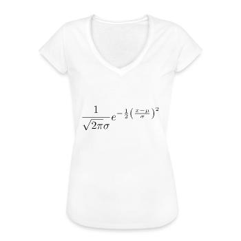 Normalverteilung - Frauen Vintage T-Shirt - Weiß - Vorne