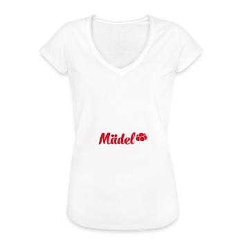 Schwarzwald Berge Mädchen Schwarzwaldmädel - Frauen Vintage T-Shirt - Weiß - Vorne