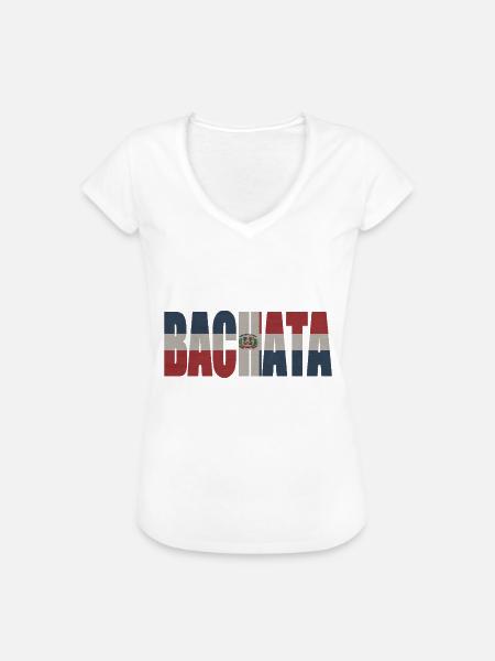 # Bachata - Frauen Vintage T-Shirt - Weiß