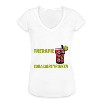 Cuba Libre - Frauen Vintage T-Shirt - Weiß - Vorne