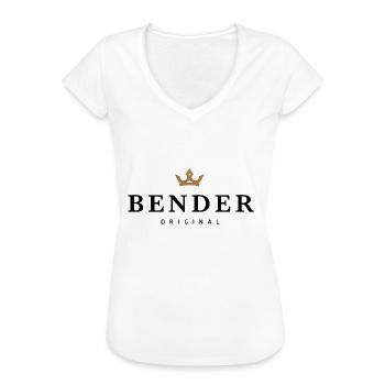 Bender - Frauen Vintage T-Shirt - Weiß - Vorne