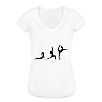 Yoga Ejercicio Fitness Mantra - Camiseta vintage mujer - blanco - delante