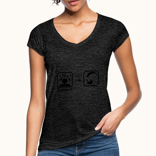 Problem solved schwarz - Frauen Vintage T-Shirt