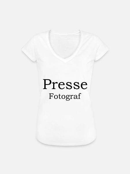 Presse - Frauen Vintage T-Shirt - Weiß