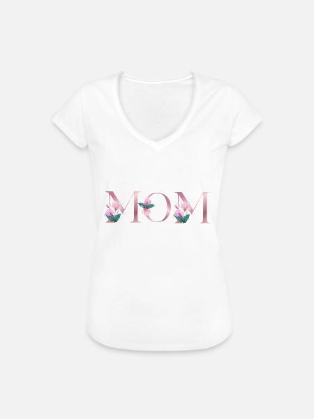Mom - Frauen Vintage T-Shirt - Weiß