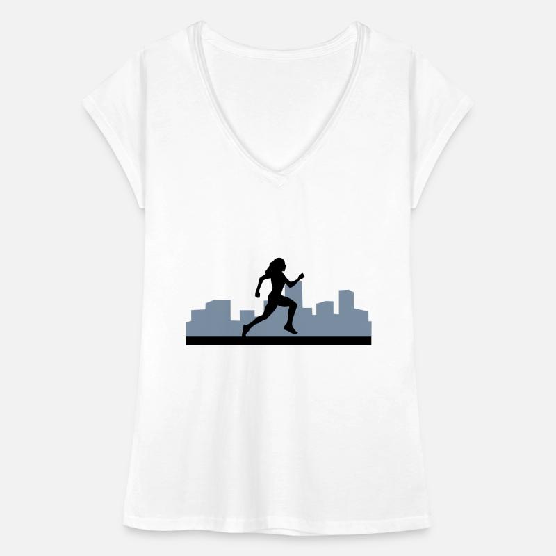 coureuse, courir, running, run T-shirt vintage Femme