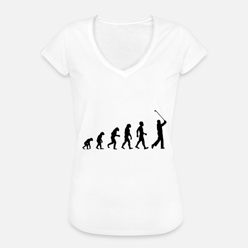 Evolution Golf Knock Off - Maglietta vintage donna - bianco