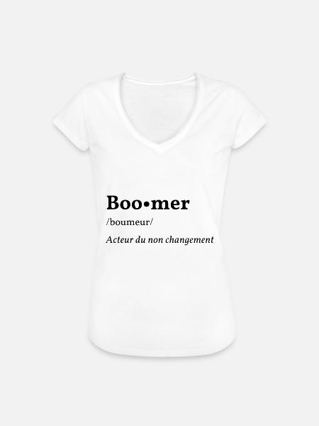 Die Boomer-Definition - Frauen Vintage T-Shirt - Weiß