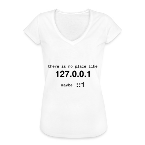 127-0-0-1-::1 - T-shirt vintage Femme