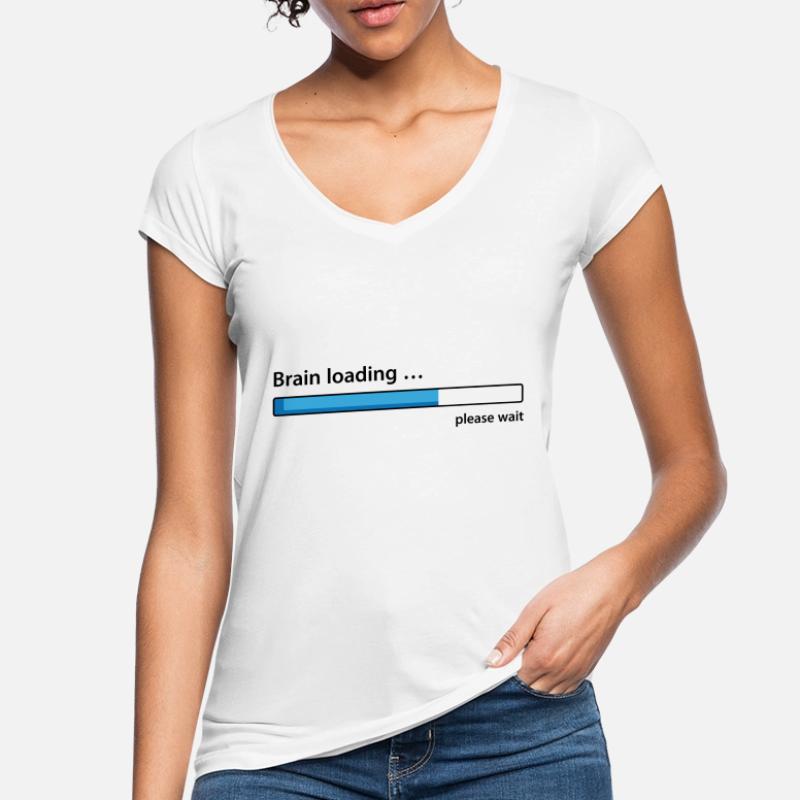 Brain loading please wait Women's Vintage T-Shirt