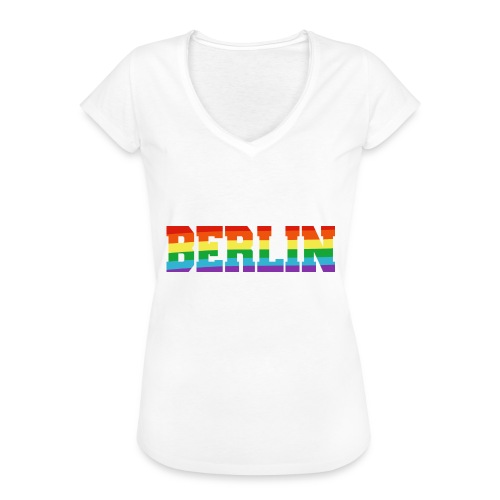 Berlin Regenbogenfahne - Frauen Vintage T-Shirt