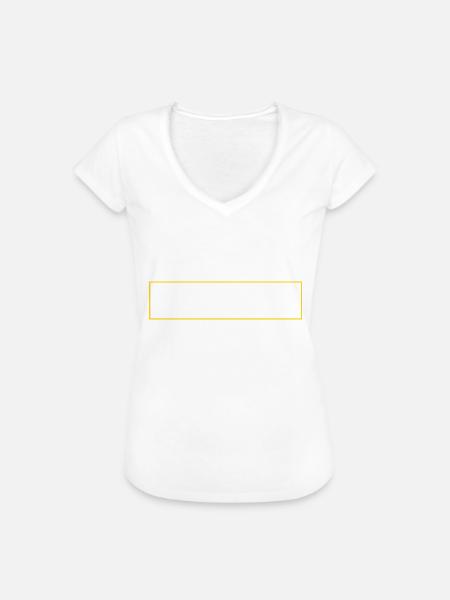 Frame yellow - Frauen Vintage T-Shirt - Weiß