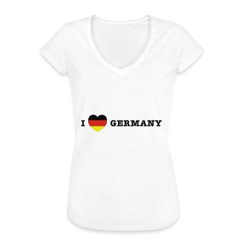 germany deutschland - Frauen Vintage T-Shirt - Weiß - Vorne