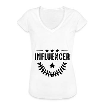 Influencer profession - Women's Vintage T-Shirt - white - Front - Danielle (179cm)