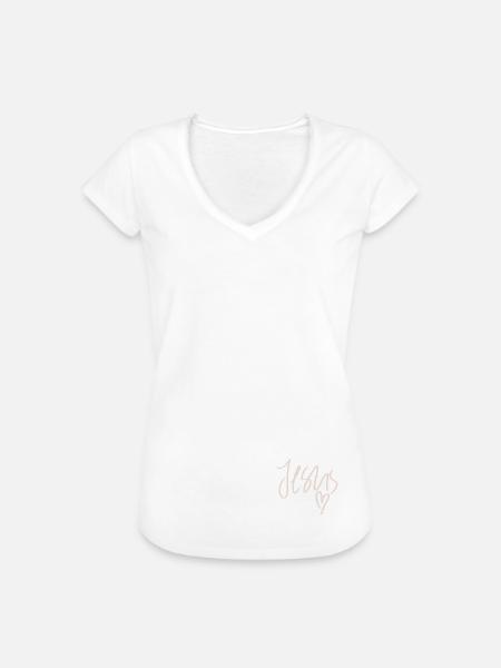 Jesus - Frauen Vintage T-Shirt - Weiß