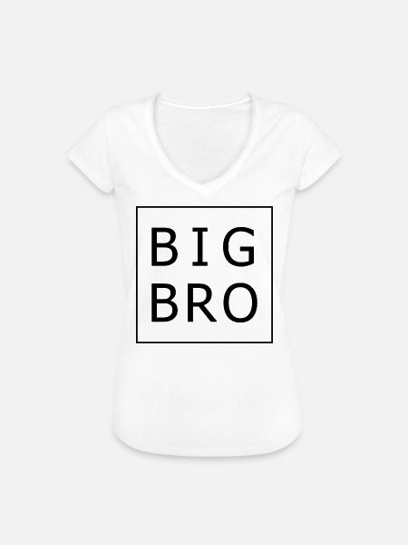 GROSSE BRO - Frauen Vintage T-Shirt - Weiß