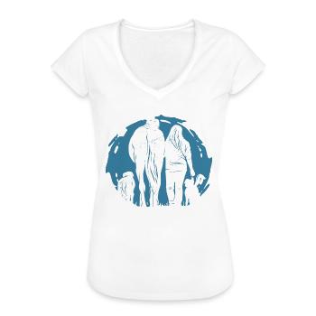 Pferdemädchen Pferdesprüche Reiten Zubehör Pferde - Frauen Vintage T-Shirt - Weiß - Vorne