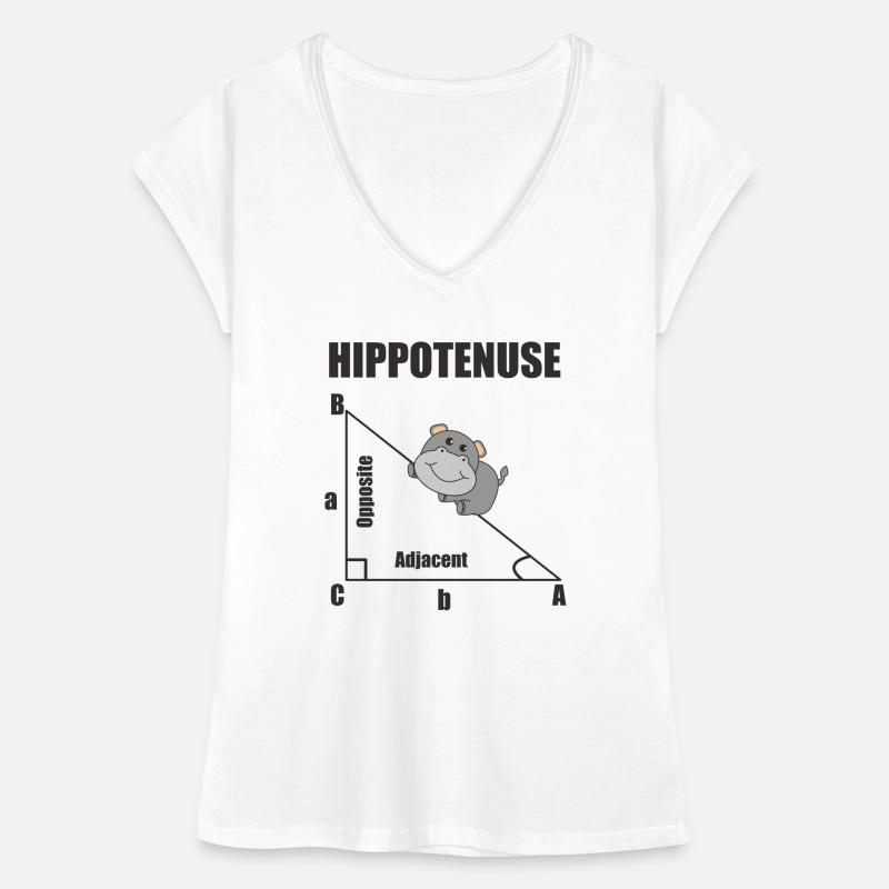 Nerd Geometry Hippotenuse Hypotenuse Math Women's Vintage T-Shirt