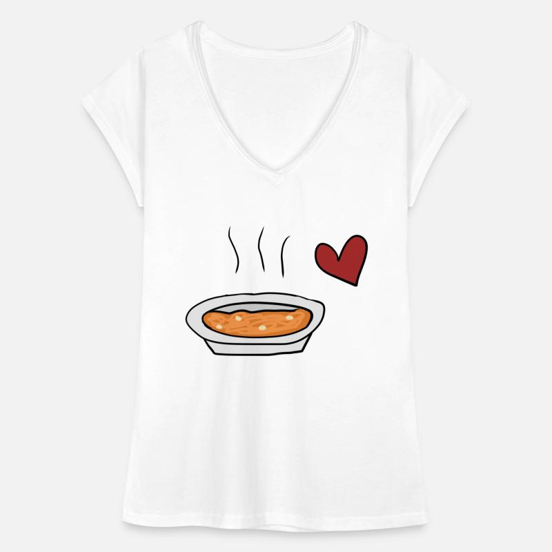 Suppe rotes Frauen Vintage T-Shirt