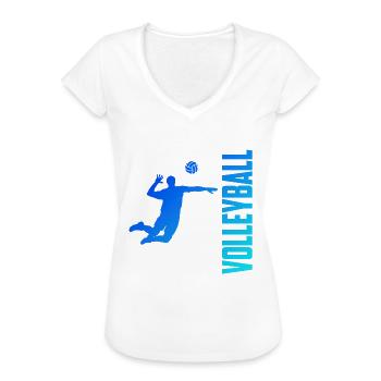 Volleyballer - Frauen Vintage T-Shirt - Weiß - Vorne