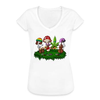 Hippie Pilze Psychedelic Festival - Frauen Vintage T-Shirt - Weiß - Vorne