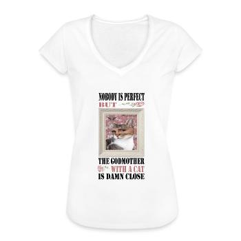 Godmother Aunt Godmother Baptismal Godchild - Women's Vintage T-Shirt - white - Front - Danielle (179cm)