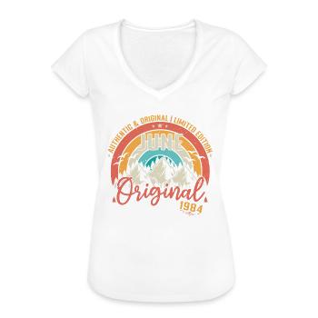 Juni 1984 Jubiläum 1984 Juni Original - Frauen Vintage T-Shirt - Weiß - Vorne