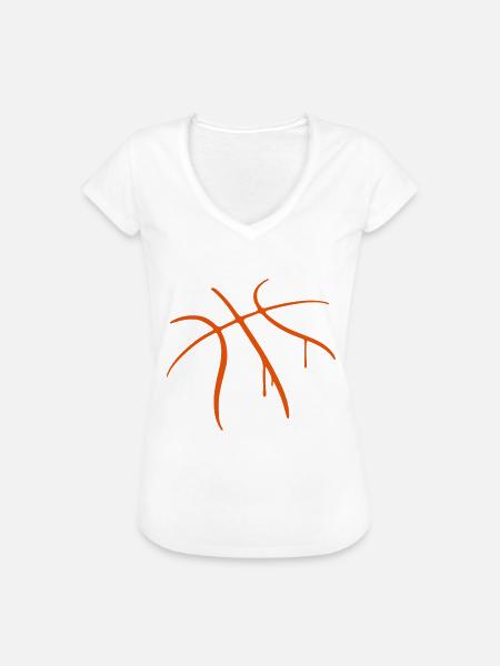 Basketball - Frauen Vintage T-Shirt - Weiß