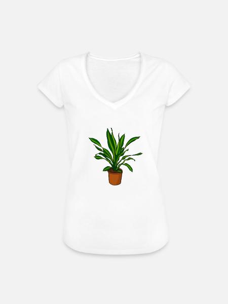 Gärtnerin Topfpflanze - Frauen Vintage T-Shirt - Weiß