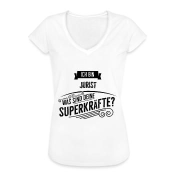 Jurist - Frauen Vintage T-Shirt - Weiß - Vorne