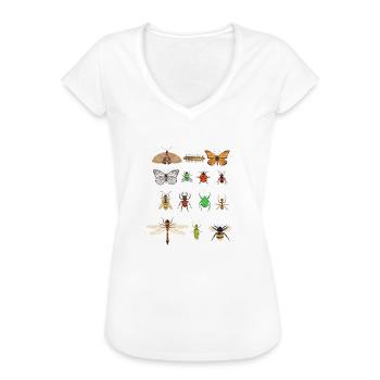 Insekten Insekt Natur Biologie Geschenk - Frauen Vintage T-Shirt - Weiß - Vorne