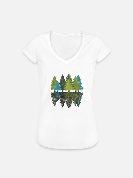 Wald - Frauen Vintage T-Shirt - Weiß