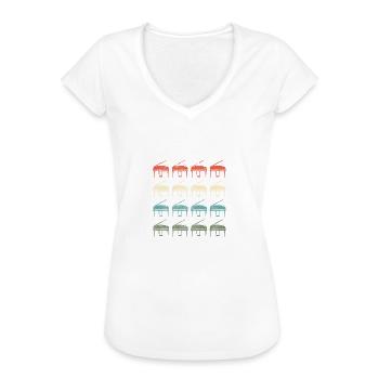 Pianist - Frauen Vintage T-Shirt - Weiß - Vorne