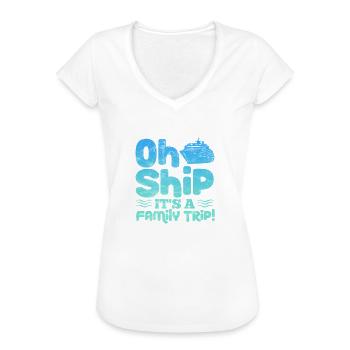 Kreuzfahrt 2022 Familie Kreuzfahrtschiff Geschenk - Frauen Vintage T-Shirt - Weiß - Vorne