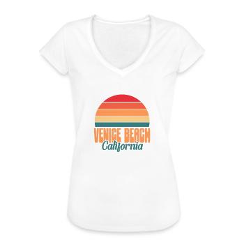 Venice Beach Kalifornien - Frauen Vintage T-Shirt - Weiß - Vorne