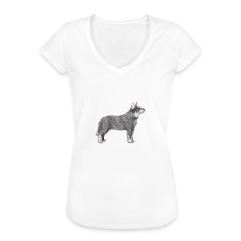 Australian Cattle Dog - Frauen Vintage T-Shirt - Weiß - Vorne