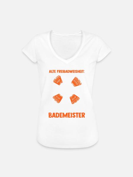 Rettungsschwimmer Bademeister - Frauen Vintage T-Shirt - Weiß