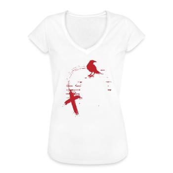 Style Polka Rabe Black - Frauen Vintage T-Shirt - Weiß - Vorne