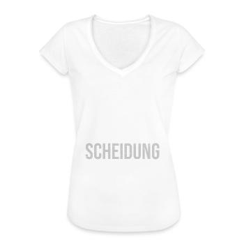 Scheidung - Frauen Vintage T-Shirt - Weiß - Vorne