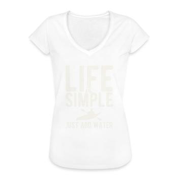 Paddel-Boot Kanu-Fahrer Für Kajak - Frauen Vintage T-Shirt - Weiß - Vorne