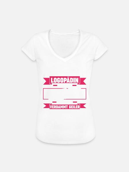 Logopädie Logopädin - Frauen Vintage T-Shirt - Weiß