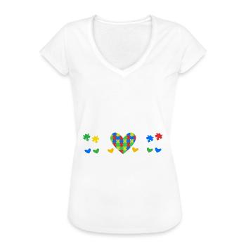 Autismus Autist Autisten - Frauen Vintage T-Shirt - Weiß - Vorne