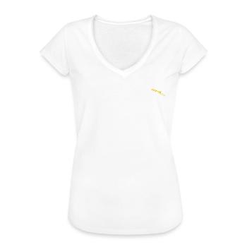 Posaune - Evolution des Menschen / Darwin - Frauen Vintage T-Shirt - Weiß - Vorne