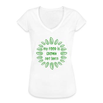 Tierschutz Vegan Spruch Geschenk - Frauen Vintage T-Shirt - Weiß - Vorne