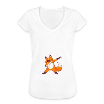 Discofox Tanz Fuchs für Tänzer zum tanzen - Frauen Vintage T-Shirt - Weiß - Vorne
