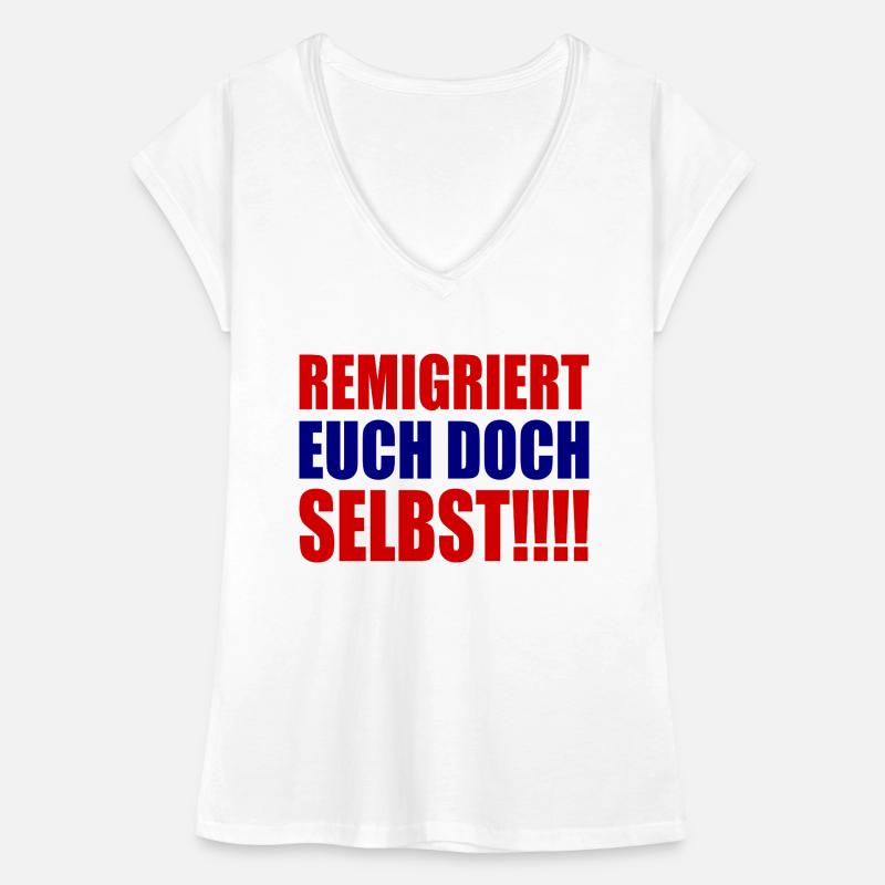 remigriert euch doch selbst Frauen Vintage T-Shirt