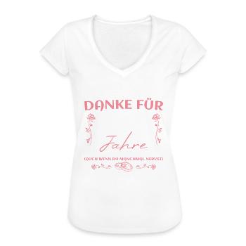 Titanhochzeit Ehefrau 23. Hochzeitstag - Frauen Vintage T-Shirt - Weiß - Vorne