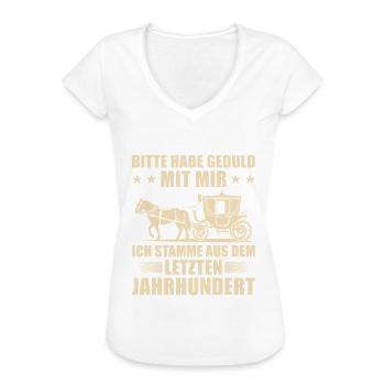 Ich stamme aus dem letzten Jahrhundert - Frauen Vintage T-Shirt - Weiß - Vorne