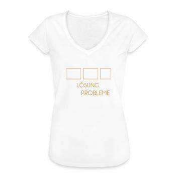 Informatiker Lustig PC Computer Gamer Codetaster - Frauen Vintage T-Shirt - Weiß - Vorne